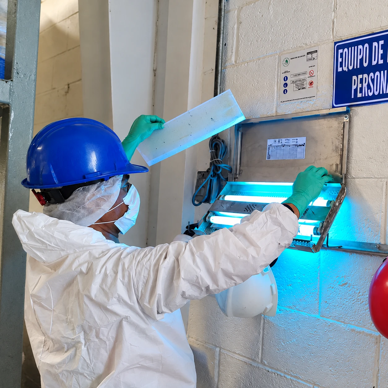 Mantenimiento de una trampa de luz UV